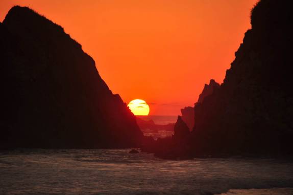 Pôr-do-sol perfeito em Zipolite, no litoral Pacífico do México